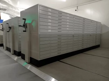 Meuble à plan de stockage patrimonial