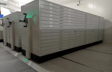 Meuble à plan de stockage patrimonial